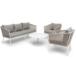 Hillerstorp Lersund Fåtölj Vit/Beige