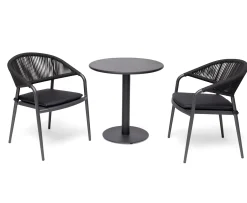 Hillerstorp Näsby Cafébord Svart Ø70