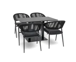 Hillerstorp Näsby Cafébord Svart 70x120