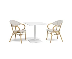 Hillerstorp Näsby Cafébord Vit 70x70
