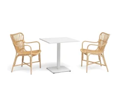 Hillerstorp Näsby Cafébord Vit 70x70