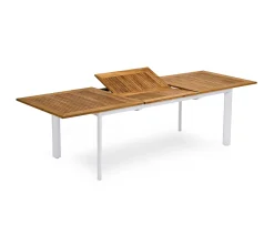 Hillerstorp Nydala Matbord Vit/Teak 96x200/280