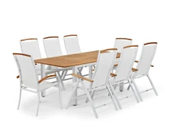 Hillerstorp Nydala Positionsstol Vit/Teak