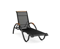 Hillerstorp Nydala Solsäng Svart/Teak