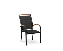 Hillerstorp Nydala Stapelstol Svart/Teak
