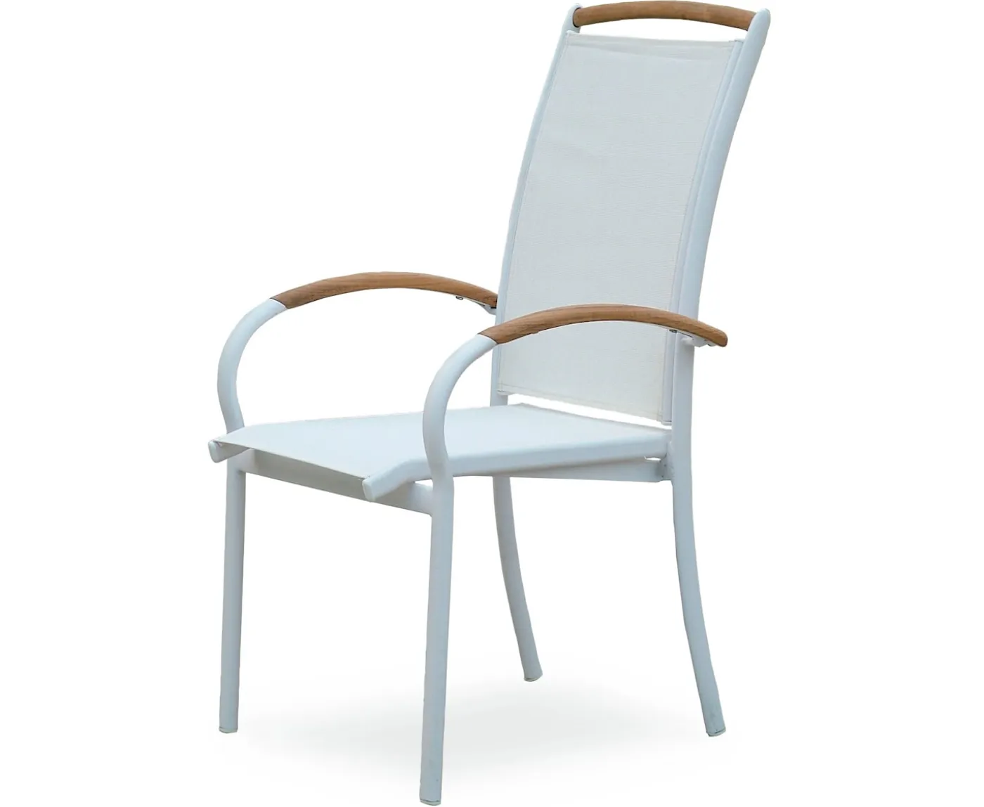 Hillerstorp Nydala Stapelstol Vit/Teak