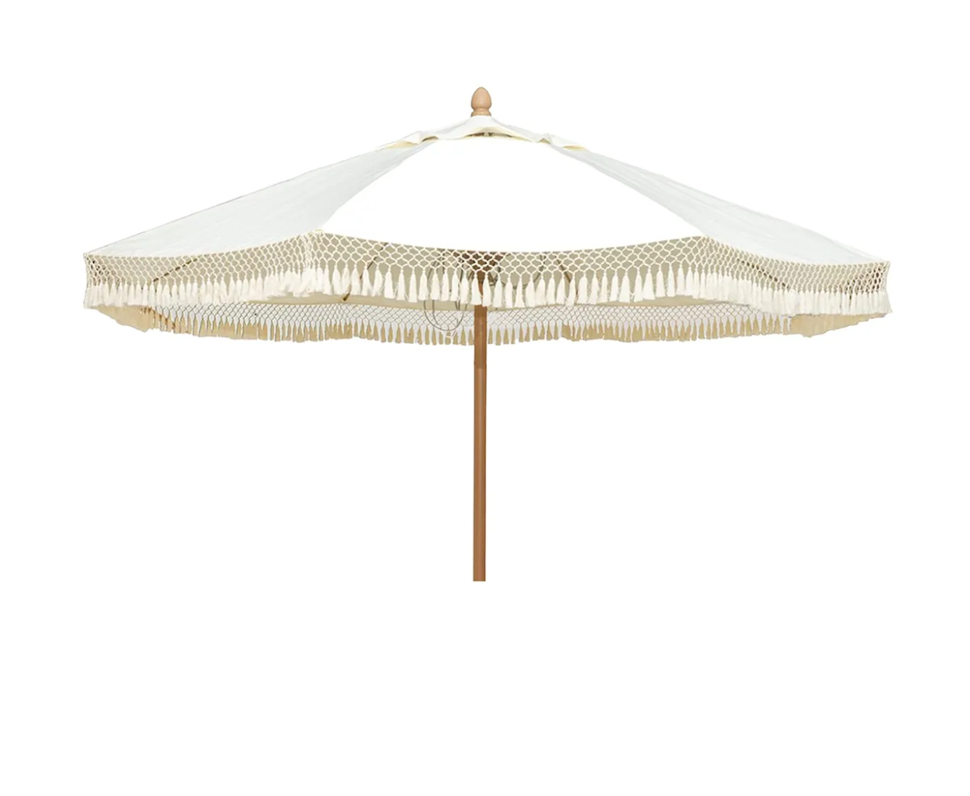 Hillerstorp Parasoll Tofsar Vit Ø300