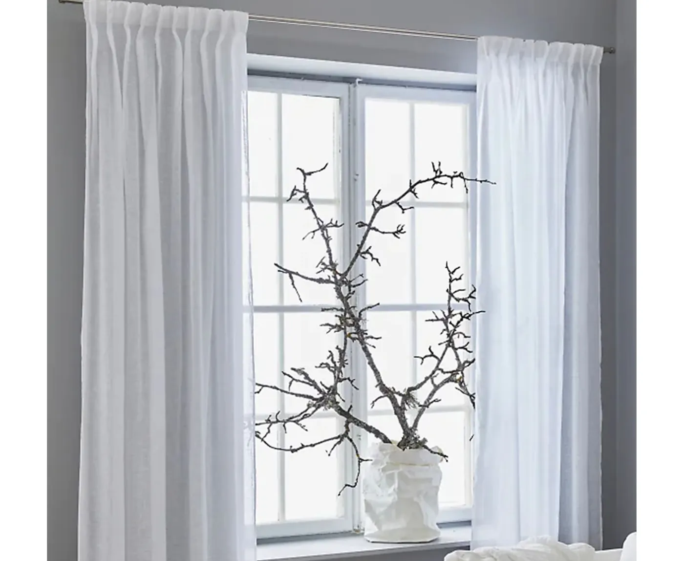 Himla Dalsland Gardinlängd Linne Optical White 290cm