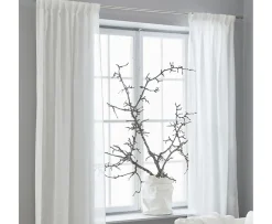 Himla Dalsland Gardinlängd Linne White 250cm