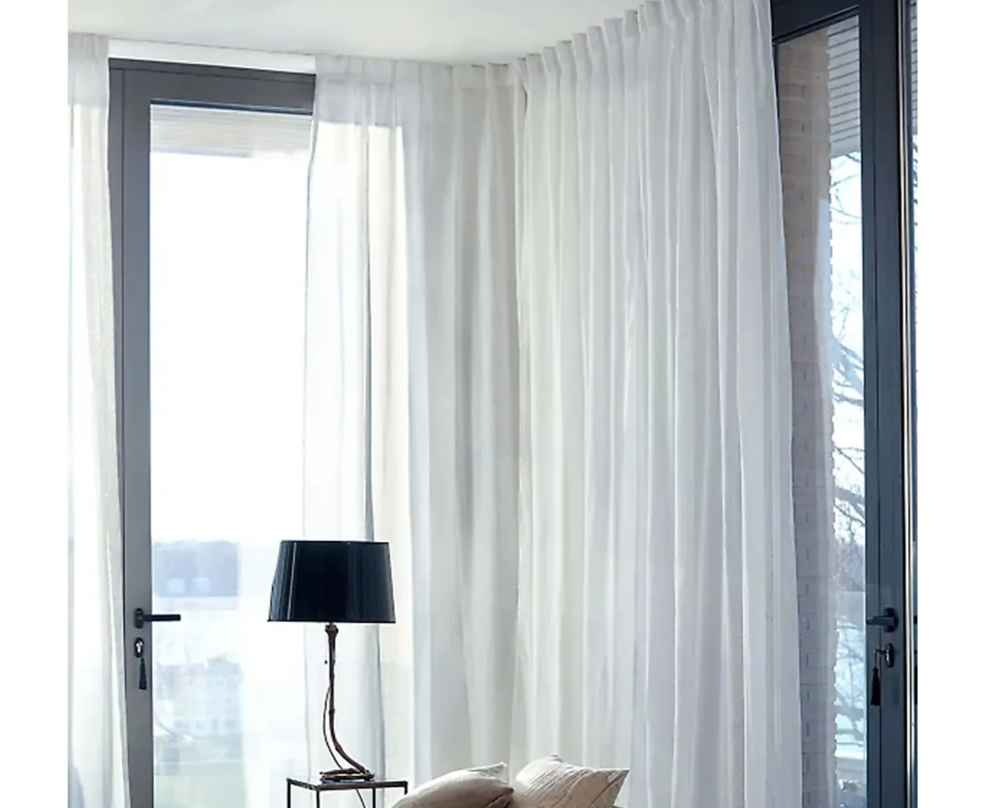 Himla Dalsland Gardinlängd Linne White 250cm