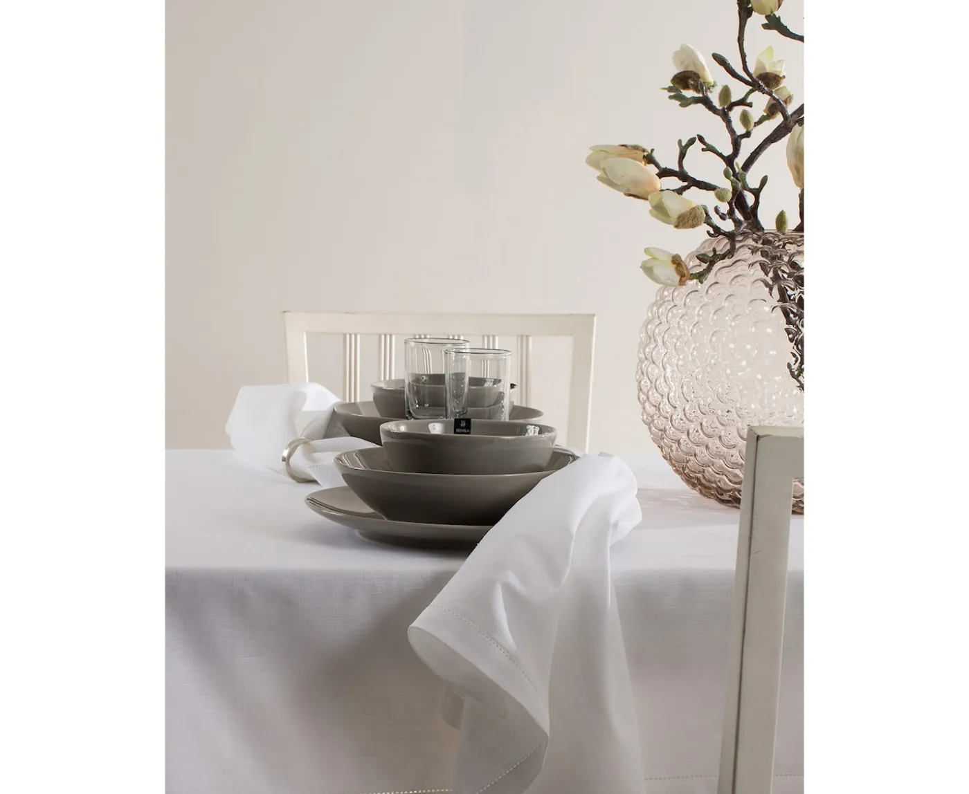 Himla Ebba Servett White 50x50