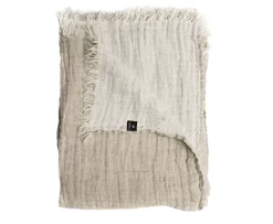 Himla Hannelin Pläd Linne Natural/White 130x170