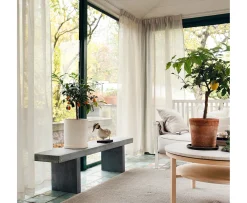 Himla Skylight Gardinlängd Linne Oatmeal 280x250