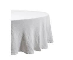 Himla Sunrise Duk Linne White Ø160