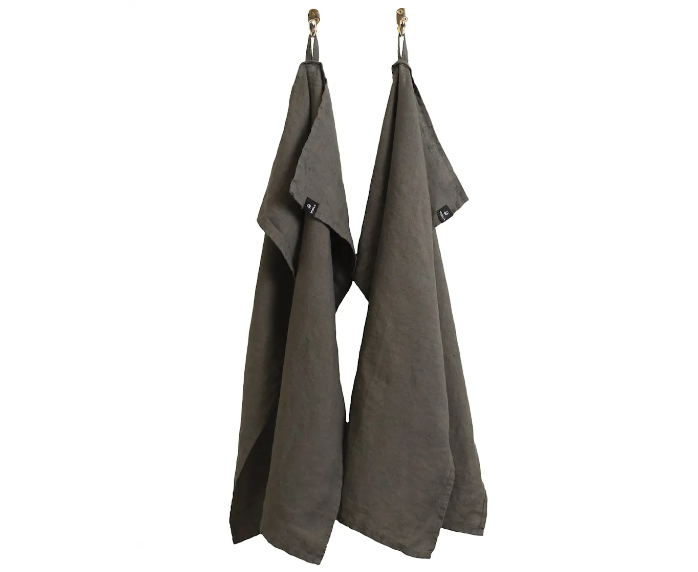 Himla Sunshine Kökshandduk Charcoal 2-pack 50x70