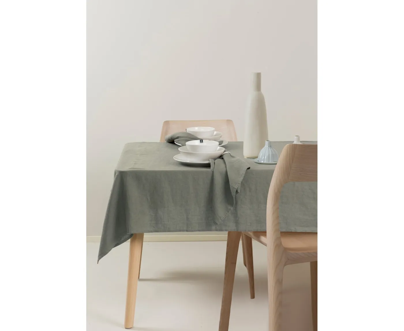 Himla Sunshine Linne Servett Sage 4-pack