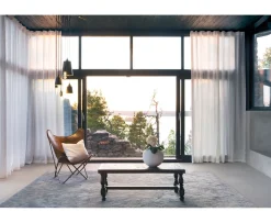 Himla Sunshine Gardinlängd Linne White 140x290