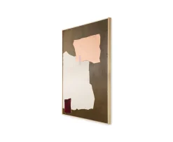 HKliving Abstract Tavla Mustard/Nude 100x120