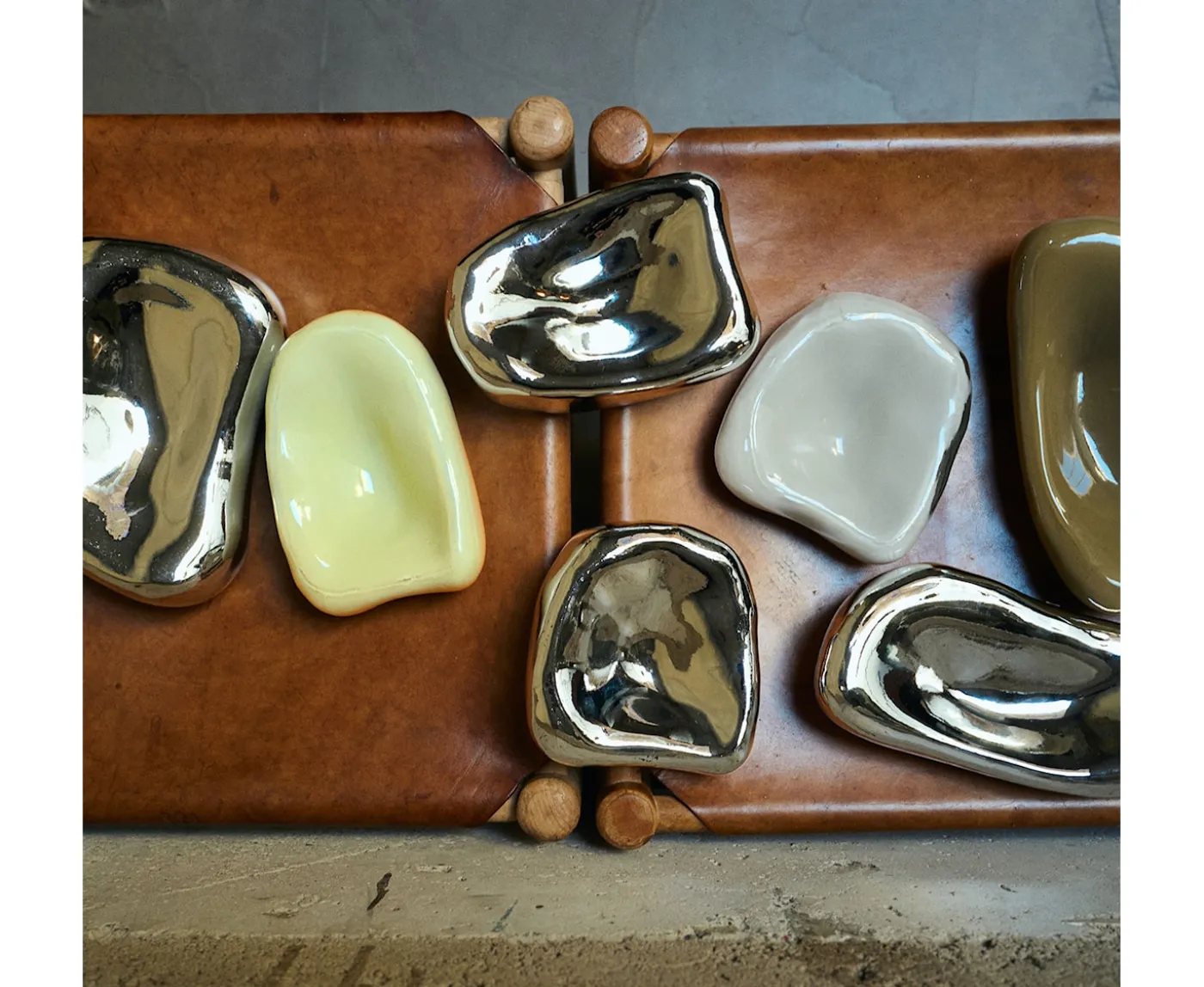 HKliving Glass Väggskulptur Overcast 15x13