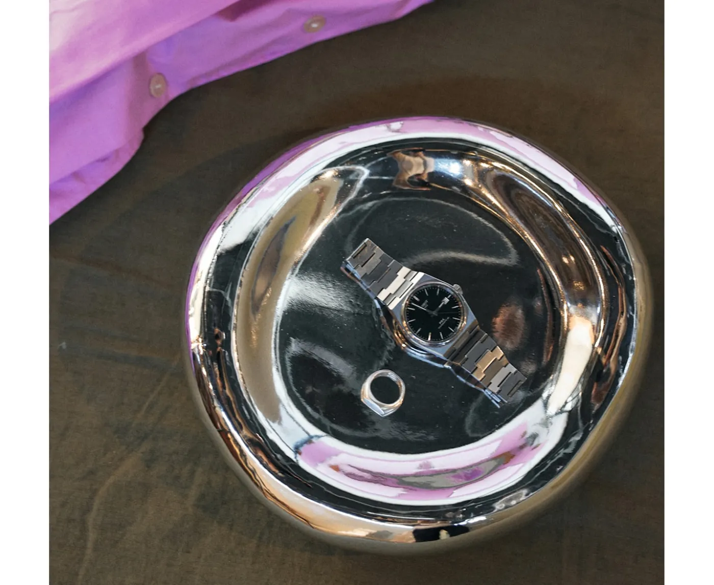 HKliving Gleam Skål Chrome 27cm
