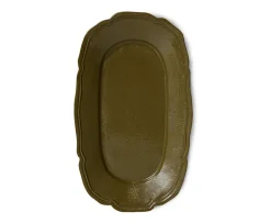HKliving New Classics Serveringsbricka Olive 35x13