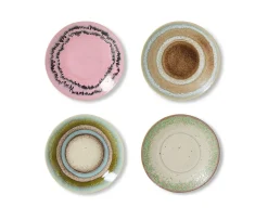HKliving 70s Ceramics Assietter Doodle 4-pack