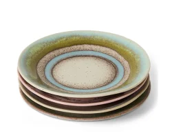 HKliving 70s Ceramics Assietter Doodle 4-pack