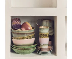 HKliving 70s Ceramics Assiett Ocean 4-pack