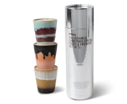 HKliving 70s Ceramics Doftljus Christmas Special 3-pack