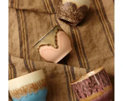 HKliving 70s Ceramics Kaffekopp Lagoon 4-pack