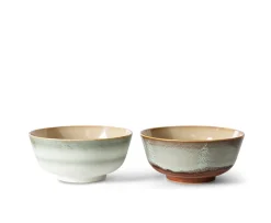 HKliving 70s Ceramics Ramenskål Verge 2-pack