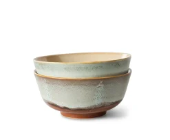 HKliving 70s Ceramics Ramenskål Verge 2-pack