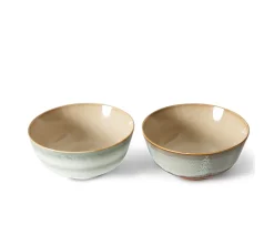 HKliving 70s Ceramics Ramenskål Verge 2-pack