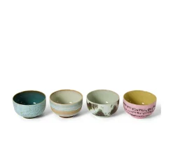 HKliving 70s Ceramics Skål Dada 4-pack