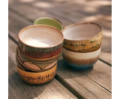 HKliving 70s Ceramics Skål Seabreeze 4-pack