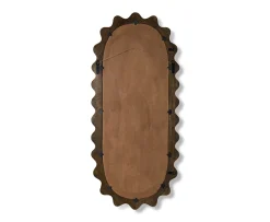 HKliving Wooden Ripple Spegel 61x135