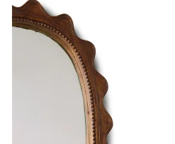HKliving Wooden Ripple Spegel 61x135