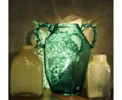 HKliving Atelier Glasvas Pale Green Small