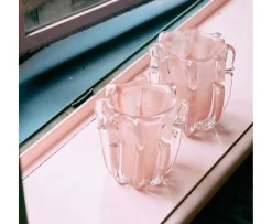 HKliving Coralla Ljusstake Soft Pink