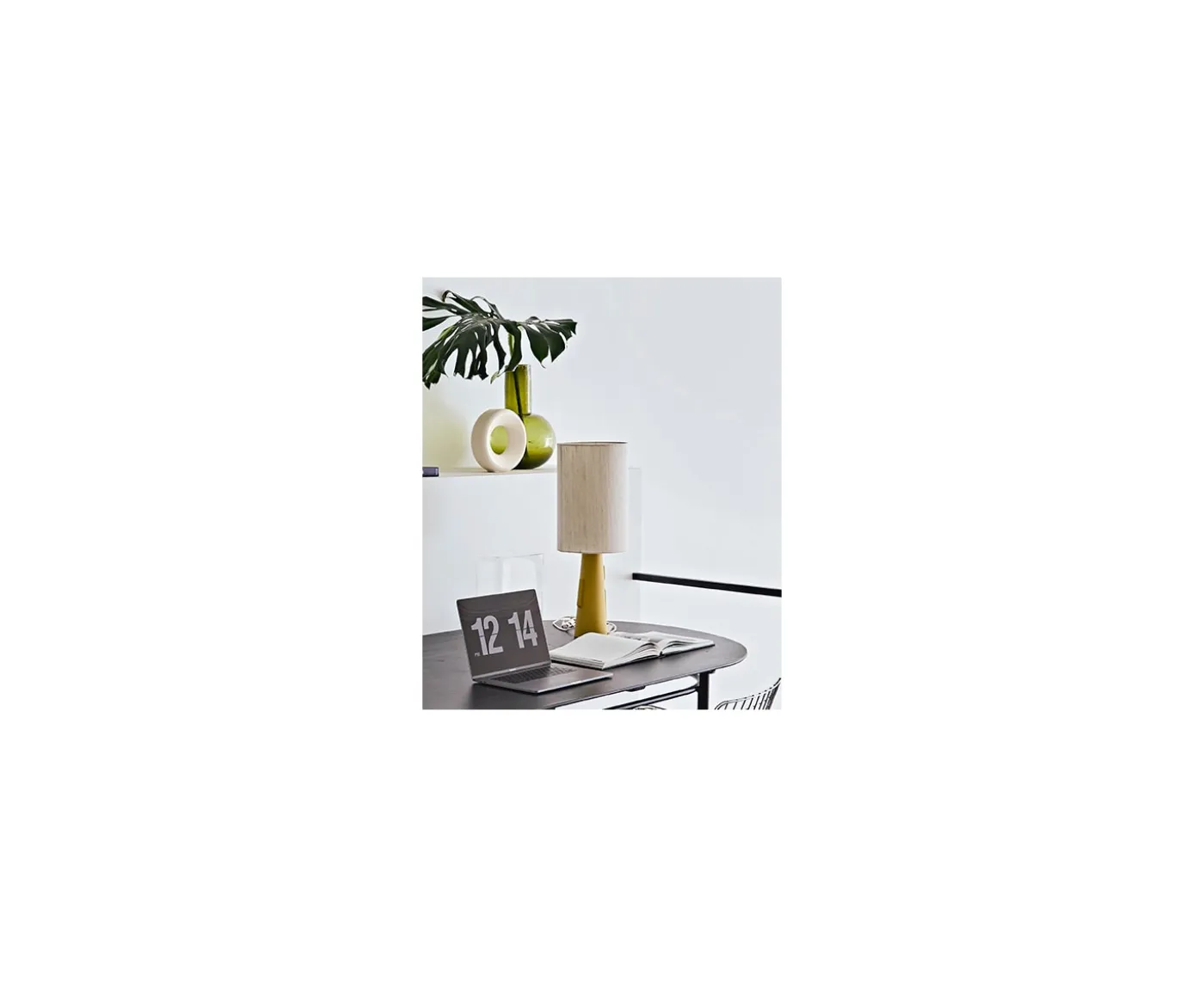 HKliving Cylinder Lampskärm Natural Linen 37cm