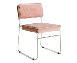HKliving Endless Matstol Velvet Lychee Pink