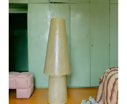 HKliving Glasfiber Golvlampa Soft Green
