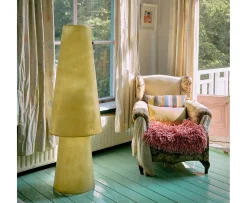 HKliving Glasfiber Golvlampa Soft Green