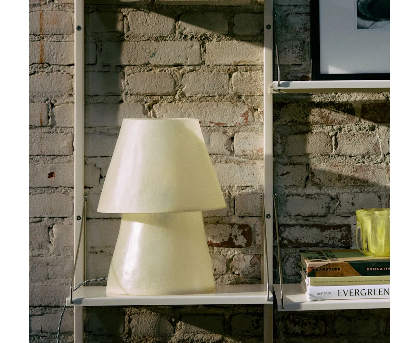 HKliving Glassfiber Bordslampa Off White 35cm