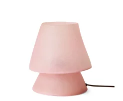 HKliving Glassfiber Bordslampa Pink 27cm
