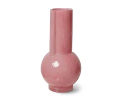 HKliving Glass Vas Flamingo Pink