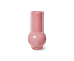 HKliving Glass Vas Flamingo Pink