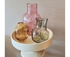 HKliving Gleam Vas Glas Olive 22cm