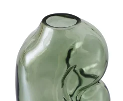 HKliving Gleam Vas Glas Olive 18 cm