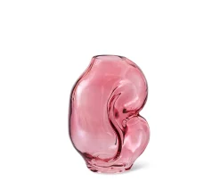 HKliving Gleam Vas Glas Rose 18cm